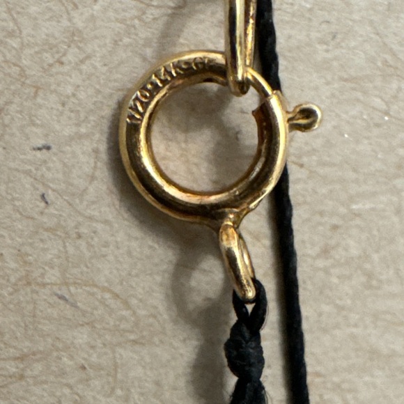 Dogeared Wish Necklace Sterling Silver 14K Gold Plated Closure - Picture 5 of 5